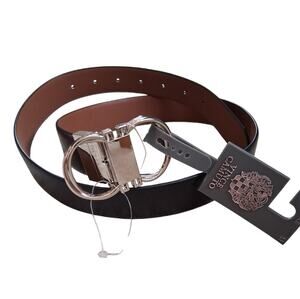NWT Vince Camuto Faux Leather Belt Black Size Medium